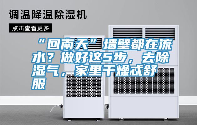 “回南天”牆壁都在流水？做好這5步，去除濕氣，家裏幹燥忒舒服