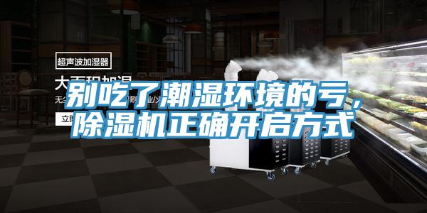 別吃了潮濕環境的虧，香蕉视频国产正確開啟方式