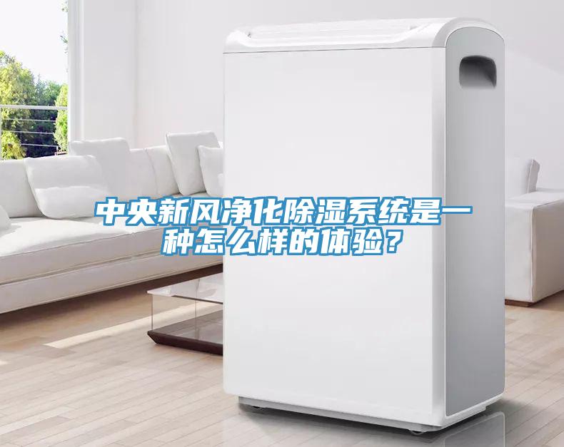 中央新風淨化除濕係統是一種怎麽樣的體驗？