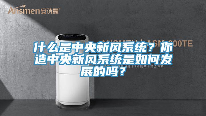 什麽是中央新風係統？你造中央新風係統是如何發展的嗎？