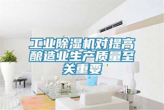工業香蕉视频国产對提高釀造業生產質量至關重要