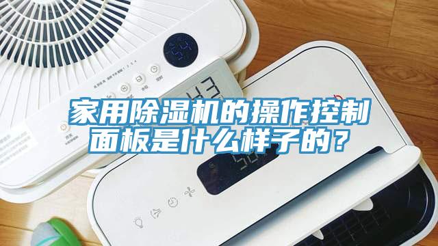 家用香蕉视频国产的操作控製麵板是什麽樣子的？
