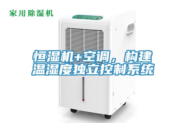 恒濕機+空調，構建溫濕度獨立控製係統