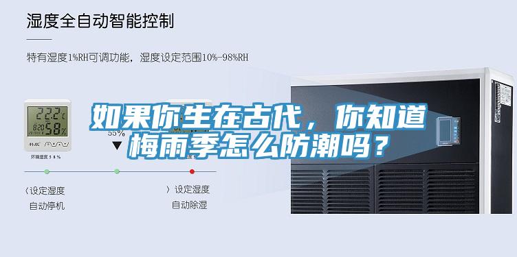 如果你生在古代，你知道梅雨季怎麽防潮嗎？
