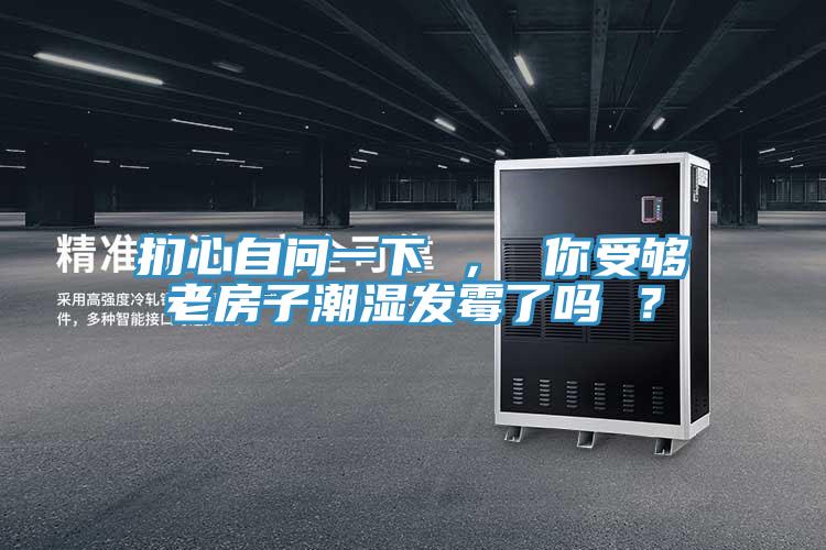 捫心自問一下 ， 你受夠老房子潮濕發黴了嗎 ？