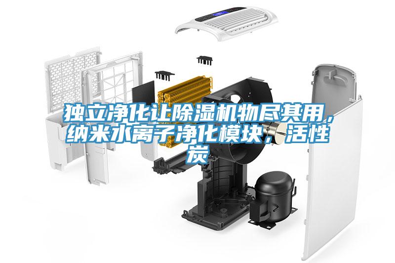 獨立淨化讓香蕉视频国产物盡其用，納米水離子淨化模塊，活性炭