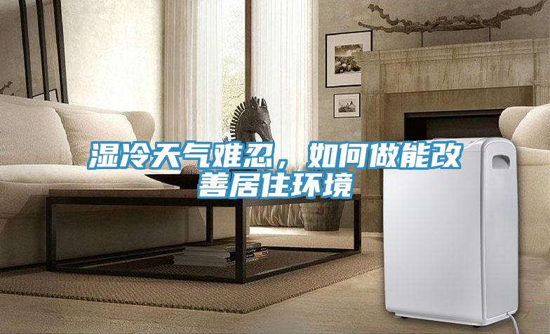 濕冷天氣難忍，如何做能改善居住環境