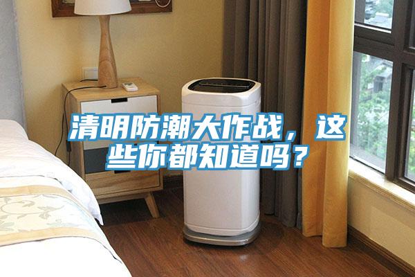 清明防潮大作戰，這些你都知道嗎？