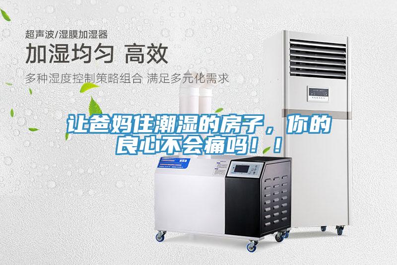 讓爸媽住潮濕的房子，你的良心不會痛嗎！！