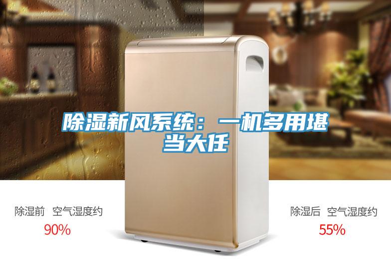 除濕新風係統：一機多用堪當大任