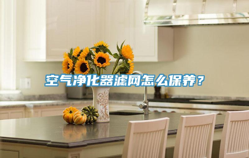 空氣淨化器濾網怎麽保養？