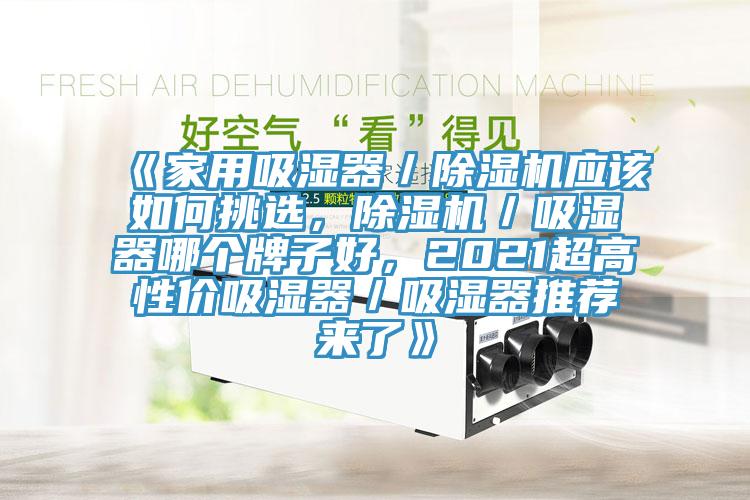 《家用吸濕器／香蕉视频国产應該如何挑選，香蕉视频国产／吸濕器哪個牌子好，2021超高性價吸濕器／吸濕器推薦來了》