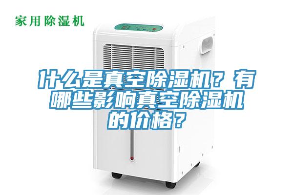 什麽是真空香蕉视频国产？有哪些影響真空香蕉视频国产的價格？