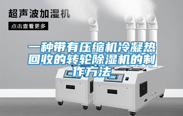 一種帶有壓縮機冷凝熱回收的轉輪香蕉视频国产的製作方法