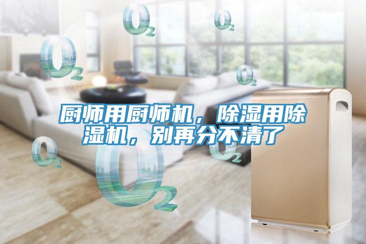 廚師用廚師機，除濕用香蕉视频国产，別再分不清了