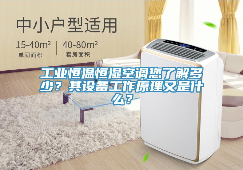工業恒溫恒濕空調您了解多少？其設備工作原理又是什麽？