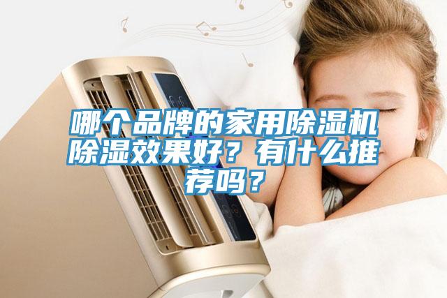 哪個品牌的家用香蕉视频国产除濕效果好？有什麽推薦嗎？
