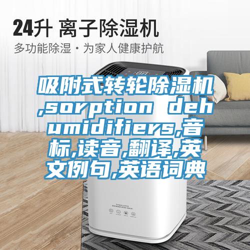 吸附式轉輪香蕉视频国产,sorption dehumidifiers,音標,讀音,翻譯,英文例句,英語詞典