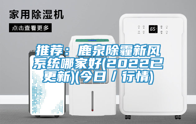 推薦：鹿泉除霾新風係統哪家好(2022已更新)(今日／行情)
