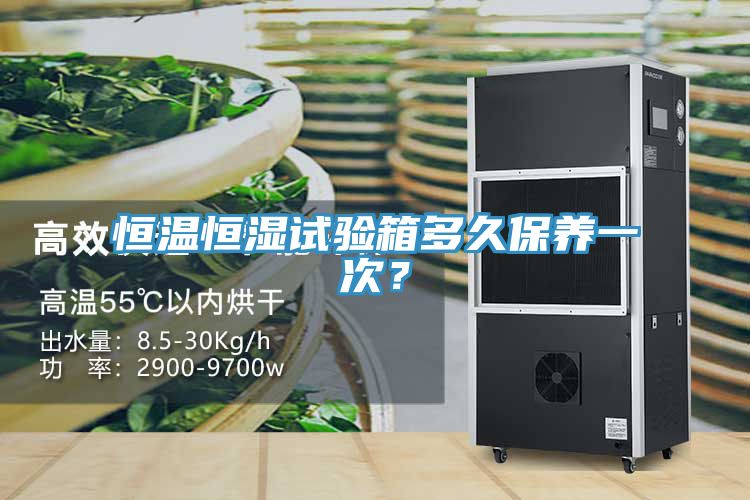 恒溫恒濕試驗箱多久保養一次？