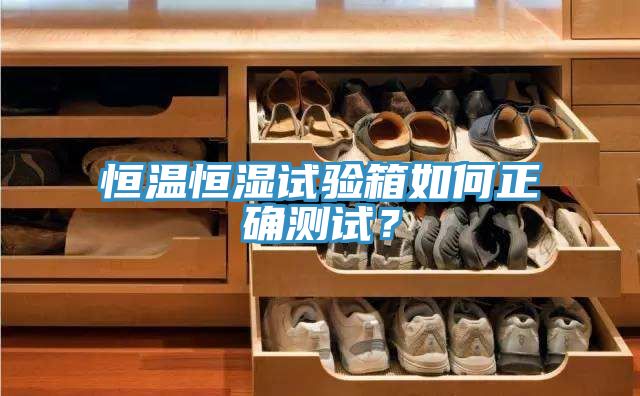 恒溫恒濕試驗箱如何正確測試？