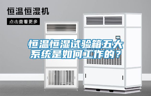 恒溫恒濕試驗箱五大係統是如何工作的？