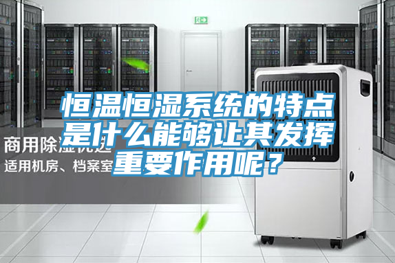 恒溫恒濕係統的特點是什麽能夠讓其發揮重要作用呢？