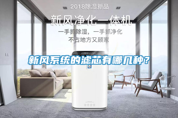 新風係統的濾芯有哪幾種？