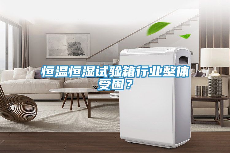 恒溫恒濕試驗箱行業整體受困？