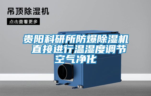 貴陽科研所防爆香蕉视频国产 直接進行溫濕度調節空氣淨化