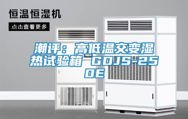 潮評：高低溫交變濕熱試驗箱 GDJS-250E
