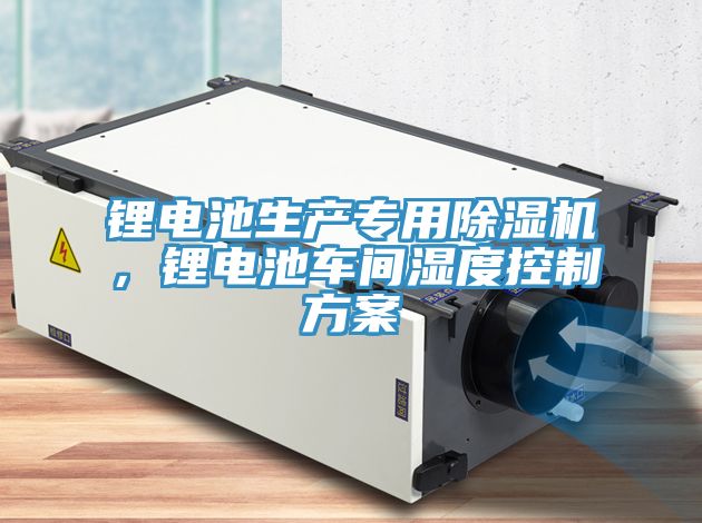 鋰電池生產專用香蕉视频国产，鋰電池車間濕度控製方案